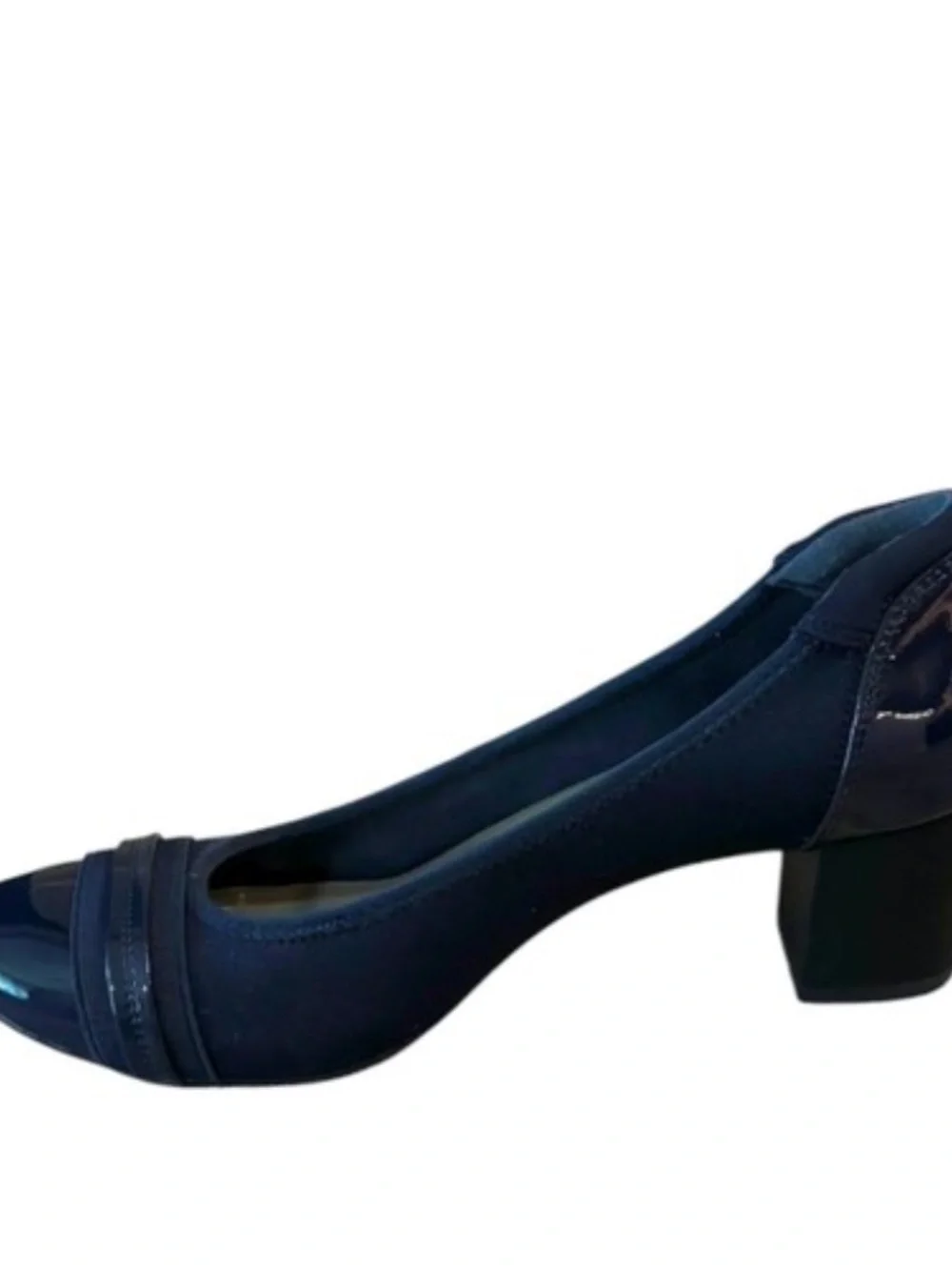 Jenn Ardor Women Navy Blue Low Heels Chunky Pump Size 8.5 Shoes